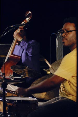 Guillermo E. Brown on drums