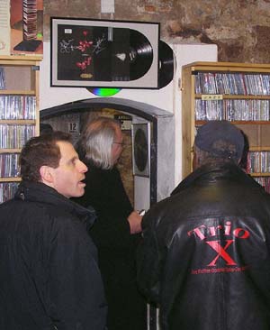 Trio X in the music shop Thelonious